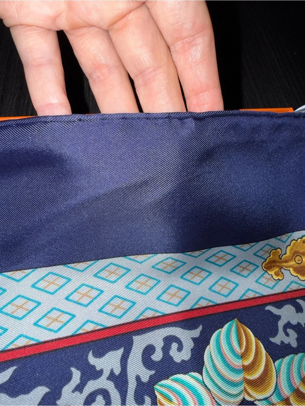 Vintage Hermes carre90 Nikko Silk scarf, Japanese art with box